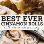 cinnamon rolls pinterest graphic