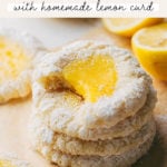 lemon bar cookies pinterest graphic